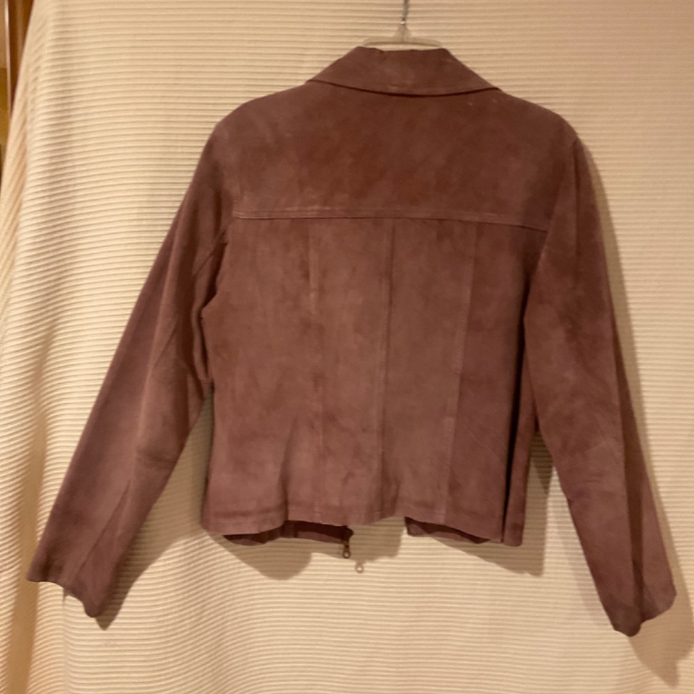 Light Brown Suede Jacket Fully Lined - image 4